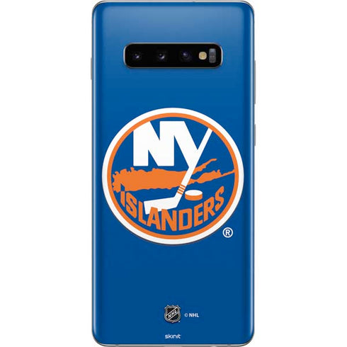 NHL New York Islanders Solid Background Galaxy S10 Plus Skin
