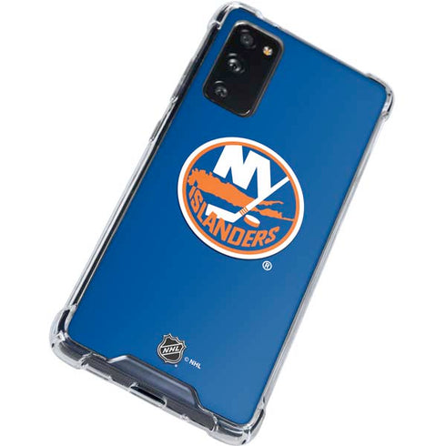 NHL New York Islanders Solid Background Galaxy S20 FE Clear Case