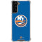 NHL New York Islanders Solid Background Galaxy S21 FE Clear Case