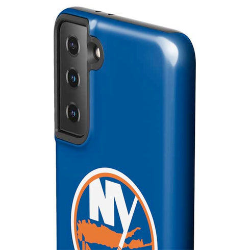 NHL New York Islanders Solid Background Galaxy S21 FE Pro Case