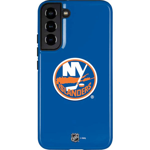 NHL New York Islanders Solid Background Galaxy S22 Plus Pro Case