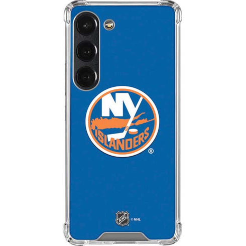NHL New York Islanders Solid Background Galaxy S23 Clear Case