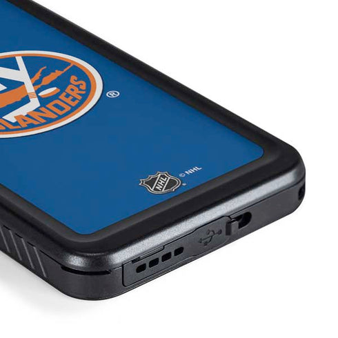 NHL New York Islanders Solid Background Galaxy S23 Waterproof Case
