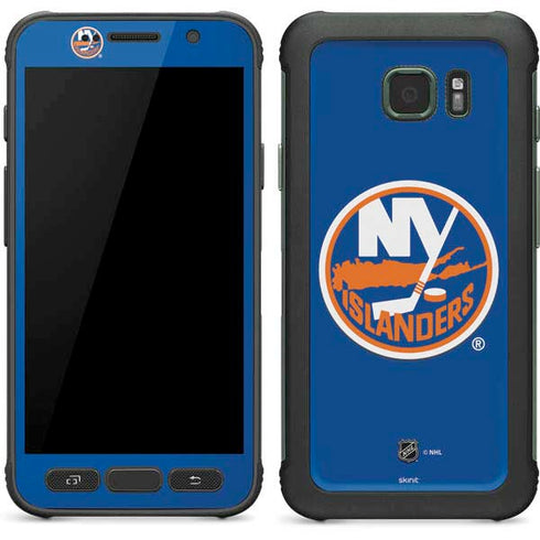 NHL New York Islanders Solid Background Galaxy S7 Active Skin