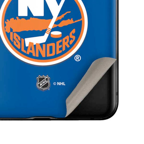 NHL New York Islanders Solid Background Galaxy Z Flip Skin