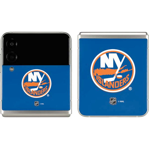 NHL New York Islanders Solid Background Galaxy Z Flip3 5G Skin