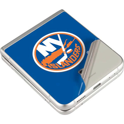 NHL New York Islanders Solid Background Galaxy Z Flip3 5G Skin