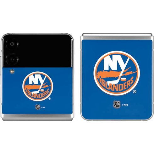 NHL New York Islanders Solid Background Galaxy Z Flip4 5G Skin