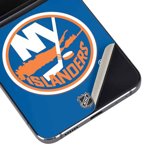 NHL New York Islanders Solid Background Galaxy Z Flip5 5G Skin