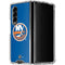 NHL New York Islanders Solid Background Galaxy Z Fold4 5G Clear Case