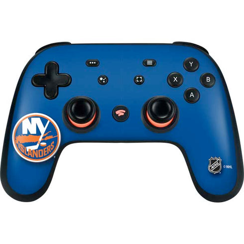 NHL New York Islanders Solid Background Google Stadia Controller Skin