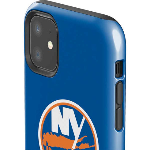 NHL New York Islanders Solid Background iPhone 11 Impact Case