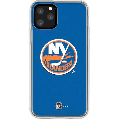 NHL New York Islanders Solid Background iPhone 11 Pro Clear Case