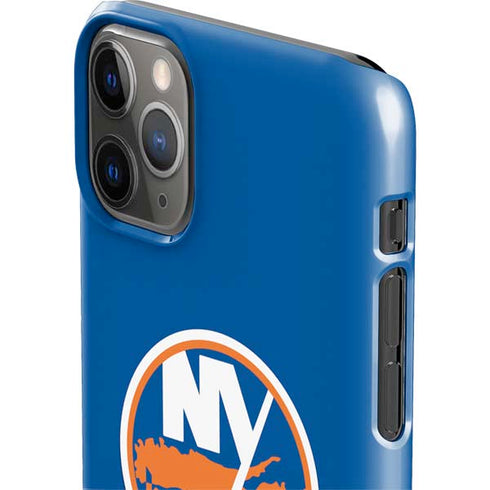 NHL New York Islanders Solid Background iPhone 11 Pro Max Lite Case