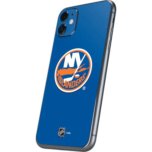 NHL New York Islanders Solid Background iPhone 11 Skin