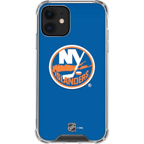 NHL New York Islanders Solid Background iPhone 12 Clear Case