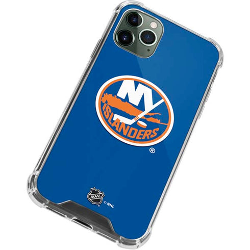 NHL New York Islanders Solid Background iPhone 12 Pro Clear Case