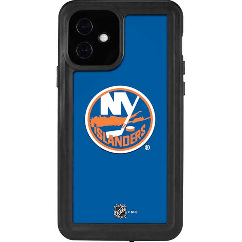 NHL New York Islanders Solid Background iPhone 12 Waterproof Case