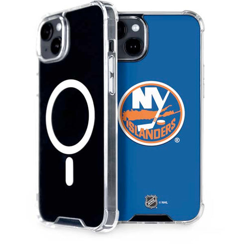 NHL New York Islanders Solid Background iPhone 15 Plus MagSafe Case
