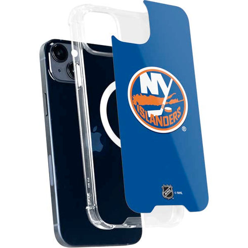 NHL New York Islanders Solid Background iPhone 15 Plus MagSafe Case