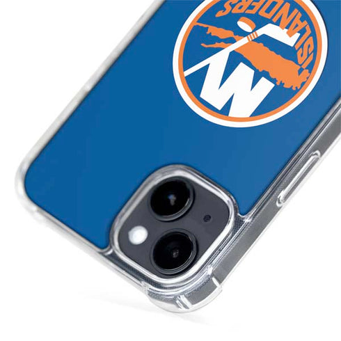 NHL New York Islanders Solid Background iPhone 15 Plus MagSafe Case