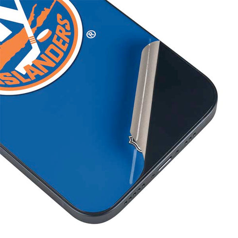 NHL New York Islanders Solid Background iPhone 15 Plus Skin
