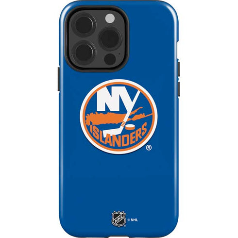 NHL New York Islanders Solid Background iPhone 15 Pro Impact Case