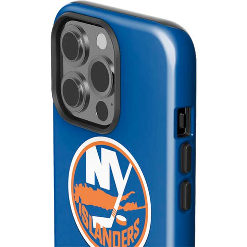 NHL New York Islanders Solid Background iPhone 15 Pro Impact Case