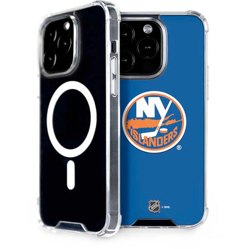 NHL New York Islanders Solid Background iPhone 15 Pro MagSafe Case