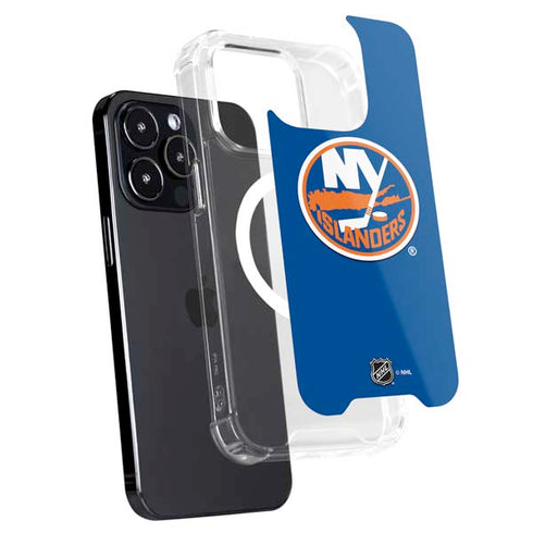 NHL New York Islanders Solid Background iPhone 15 Pro MagSafe Case
