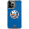NHL New York Islanders Solid Background iPhone 14 Pro Max Clear Case