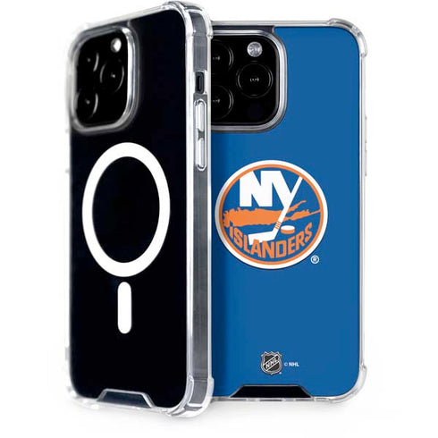 NHL New York Islanders Solid Background iPhone 14 Pro Max MagSafe Case