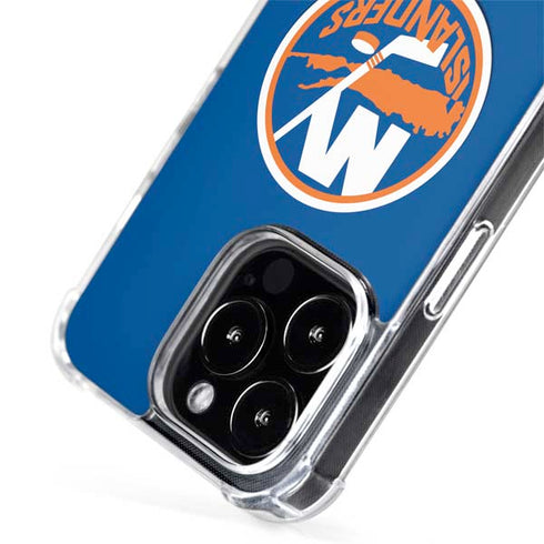 NHL New York Islanders Solid Background iPhone 15 Pro Max MagSafe Case