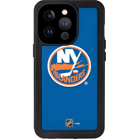 NHL New York Islanders Solid Background iPhone 14 Pro Waterproof Case