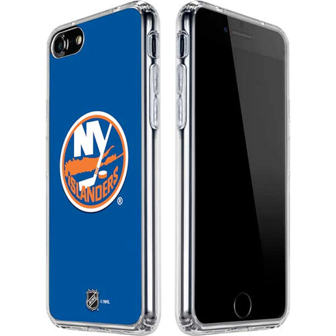 NHL New York Islanders Solid Background iPhone SE (2nd & 3rd Gen) Clear Case