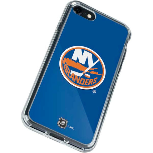 NHL New York Islanders Solid Background iPhone SE (2nd & 3rd Gen) Clear Case