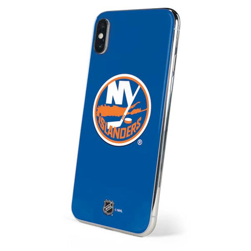 NHL New York Islanders Solid Background iPhone X Skin