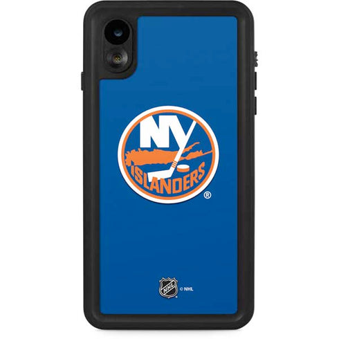 NHL New York Islanders Solid Background iPhone XR Waterproof Case