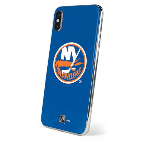 NHL New York Islanders Solid Background iPhone XS Skin