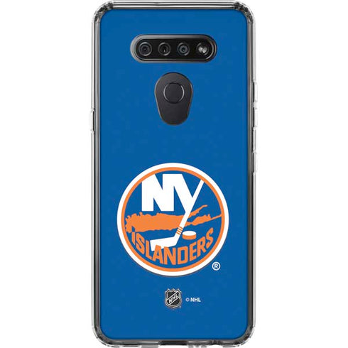 NHL New York Islanders Solid Background LG K51/Q51 Clear Case
