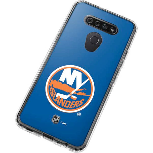 NHL New York Islanders Solid Background LG K51/Q51 Clear Case
