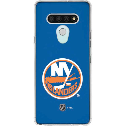 NHL New York Islanders Solid Background LG Stylo 6 Clear Case