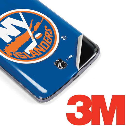 NHL New York Islanders Solid Background Moto E5 Plus Skin