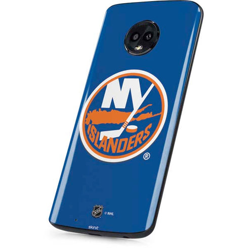 NHL New York Islanders Solid Background Moto G6 Skin