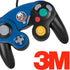 NHL New York Islanders Solid Background Nintendo GameCube Controller Skin