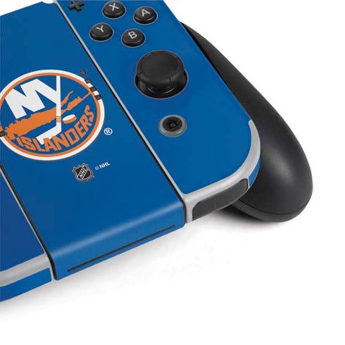 NHL New York Islanders Solid Background Nintendo Switch OLED (2021) Skin