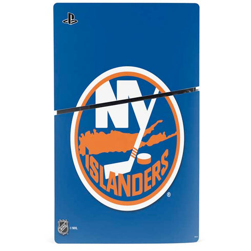 NHL New York Islanders Solid Background PS5 Slim Disk Console Skin