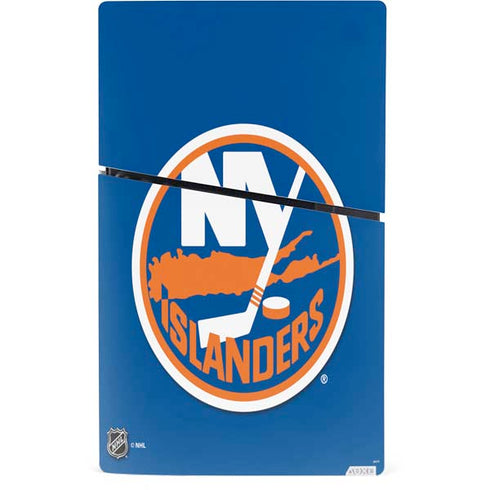 NHL New York Islanders Solid Background PS5 Slim Digital Edition Console Skin
