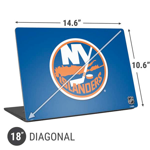 NHL New York Islanders Solid Background Universal Laptop 18in (14.6 x 10.6in) Skin