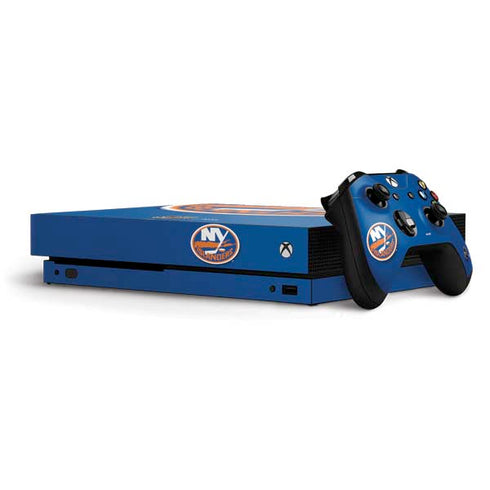 NHL New York Islanders Solid Background Xbox One X Bundle Skin